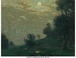 Fournier Alexis Jean 1865-1948,Moonlit landscape,Heritage US 2022-09-08