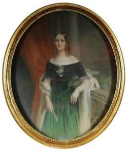 FOURNIER Charles 1803-1854,Portrait de jeune femme,Osenat FR 2013-03-31