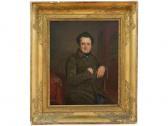 FOURNIER Charles 1803-1854,Portrait dhomme,1854,Galerie de Chartres SARL FR 2008-10-19