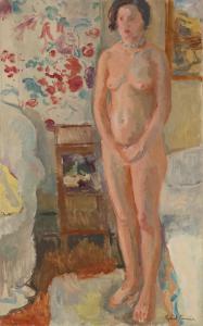 FOURNIER Gabriel 1893-1963,FEMALE NUDE STANDING IN A BEDROOM,Sotheby's GB 2013-03-13
