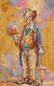 FOURNIER Jean Baptiste 1959,Portrait of a clown,Burstow and Hewett GB 2008-11-19