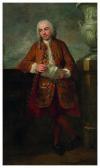 FOURNIER Jean 1703-1765,Portrait en pied d'un gentilhomme tenant une lettre,Christie's GB 2021-04-27
