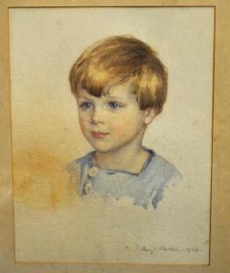FOWLER Beryl,Portrait study of a young boy,1934,Andrew Smith and Son GB 2012-10-30