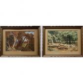 FOWLER Daniel 1810-1894,"EDGE OF THE FOREST" AND "SUNLIT WOODLANDS",1889,Waddington's CA 2019-01-24