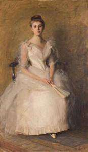 FOWLER Frank 1852-1910,Portrait of a Lady in White,William Doyle US 2020-01-08