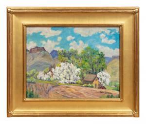 FOWLER Irene D. 1884-1967,Apple Blossoms and Buttes,Hindman US 2022-06-24