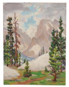 FOWLER Irene D. 1884-1967,Mountain Valley Landscape,Hindman US 2016-11-10