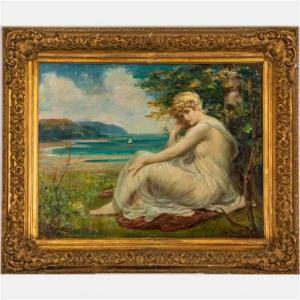 FOWLER Robert 1853-1926,Classical Maiden Seated by the Shore,Gray's Auctioneers US 2022-06-29