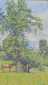 FOWLES David 1949,Horses in the Shade of a Tree,Mellors & Kirk GB 2022-07-12