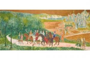 FOWLES K.R 1900-1900,A Medieval Procession,1963,John Nicholson GB 2015-07-15