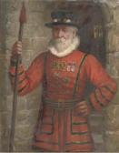 FOX GUY,Portrait of a Beefeater, three-quarter-length, sta,20th Century,Christie's GB 2006-08-23