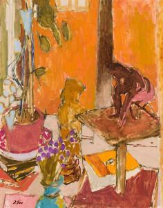 FOX John Richard 1927-2008,Interior,Heffel CA 2024-01-25