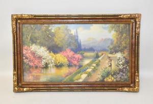 FOX Robert Atkinson 1860-1935,NEW YORK GARDEN,Dargate Auction Gallery US 2021-03-21