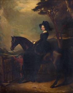 FOY William 1791-1861,Portrait of a Lady on Horseback,Adams IE 2018-10-16
