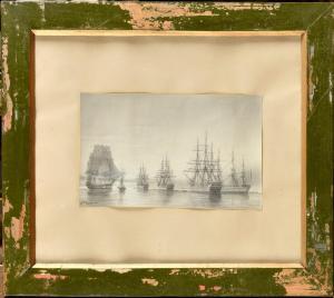 FRÉMY Antoine Alex. Aug 1816-1885,Navires au port,1861,Osenat FR 2024-04-07