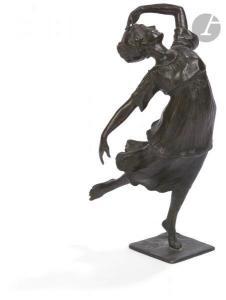 FRÖDMAN CLUZEL Boris M. 1878-1959,Isidora Duncan dansant,1910,Ader FR 2020-12-07