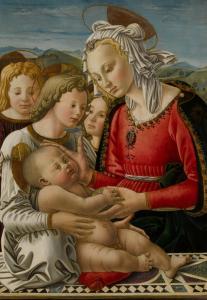 Fra diamante 1430-1492,The Madonna and Child with Three Angels: The "Bens,Sotheby's GB 2022-01-27