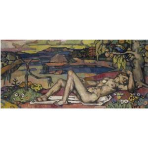 FRAERMANN Theophil 1884,RECLINING NUDE,Sotheby's GB 2009-12-01