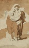 FRAGONARD Alexandre Evariste 1780-1850,Couple oriental,Millon & Associés FR 2014-10-31
