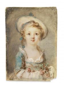 FRAGONARD Marie Anne 1745-1823,Jeune fille au chapeau et au,Artcurial | Briest - Poulain - F. Tajan 2022-03-23
