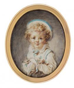 FRAGONARD Marie Anne,Portrait of a boy, in the guise of 'Pierrot',1790,Sotheby's 2020-05-07