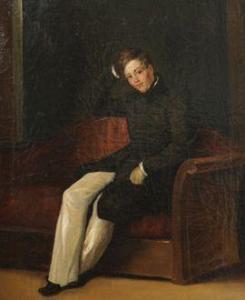 FRAGONARD Theophile Evariste 1806-1876,Portrait de jeune homme,1832,Delorme-Collin-Bocage 2021-04-26