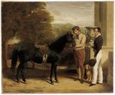 FRAIN Robert 1800-1800,Portrait of a Boy with his Pony, a Groom and a Spa,Christie's GB 2008-04-03