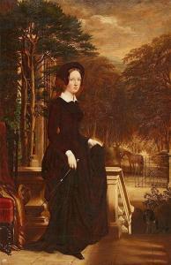 FRAIN Robert 1800-1800,Young Woman in Riding Dress,1846,Lempertz DE 2017-09-20