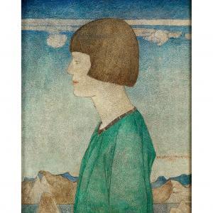 FRAMPTON Edward Reginald 1870-1923,HEAD OF A GIRL,1920,Lyon & Turnbull GB 2023-01-25