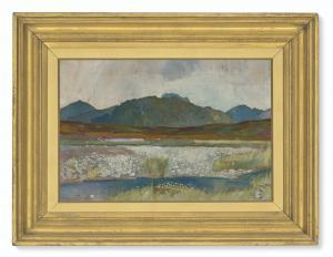 Frampton Edward Reginald 1872-1923,Mountainous lake landscape,Christie's GB 2021-09-30