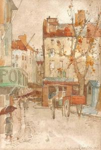 FRAMPTON Edward Reginald 1870-1923,Street Corner Marseilles France,1902,David Lay GB 2023-08-24