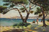FRANÇOIS Georges, Géo 1880-1968,Coast of Monterey,,1938,Clars Auction Gallery US 2019-01-20