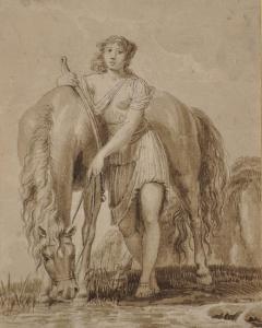 FRANÇOIS Pierre Joseph 1759-1851,Study of a Goddess holding a Horse,John Nicholson GB 2019-10-02