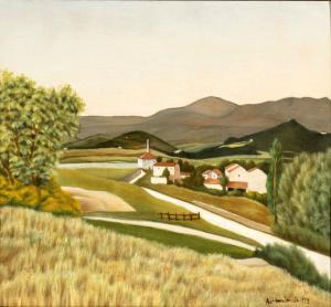 FRANCALANCIA Riccardo 1886-1965,Paesaggio Gallese,1927,Bertolami Fine Arts IT 2023-12-15