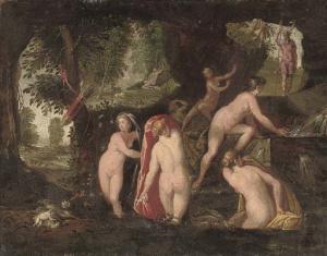 FRANCESCHI dei Paolo Fiammingo 1540-1596,Diana and Actaeon,Christie's GB 2007-07-04