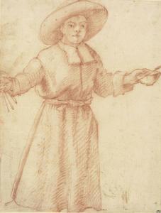 FRANCESCHINI IL VOLTERRANO Baldassare 1611-1690,An artist's apprentice holding brushes a,Christie's 2014-01-30