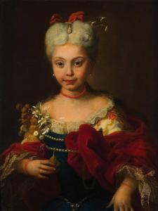 FRANCHI Antonio Lucchese 1634-1709,Ritratto di fanciulla con fiore,Wannenes Art Auctions 2018-11-13