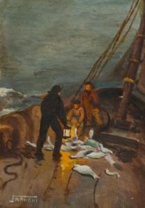 FRANCHI Guido 1897-1972,Pescatori in barca,Fabiani Arte IT 2011-12-08