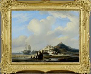 FRANCIA Alexandre Thomas 1813-1884,La Dune des Pêcheurs .,Galerie Moderne BE 2023-01-23