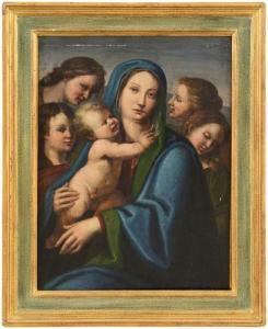 Francia Francesco 1450-1517,Madonna con Bambino e angeli,Meeting Art IT 2022-11-12