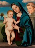 Francia Francesco 1450-1517,MADONNA MIT DEM KIND UND DEM HEILIGEN FRANZISKUS,Hampel DE 2013-04-11