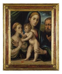 FRANCIA Giulio,Madonna con il Bambino, San Giuseppe e Santa Cater,Wannenes Art Auctions 2021-06-14