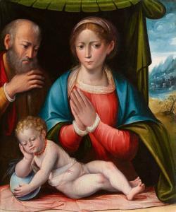 FRANCIA Giulio 1487-1540,Madonna mit Kind und dem Heiligen Joseph,Lempertz DE 2023-11-18
