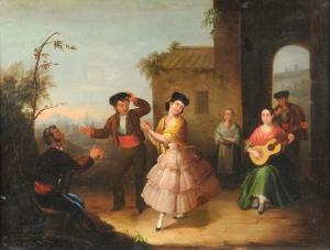 FRANCINO BERNARDO 1700-1800,The Dancers,Simpson Galleries US 2014-05-18