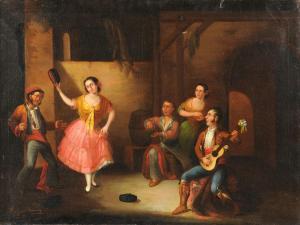 FRANCINO BERNARDO 1700-1800,The Dancers,Simpson Galleries US 2014-09-28