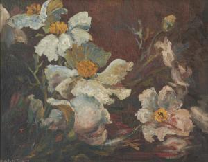 FRANCIS Dorothea 1903-1973,White Peony Still Life,Leonard Joel AU 2023-09-18