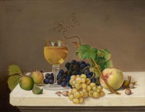 FRANCIS George 1790-1893,Still Life with Grapes,1871,William Doyle US 2022-05-04