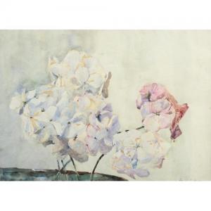 FRANCIS James 1949,Still life Hydrangea,Eastbourne GB 2018-09-13