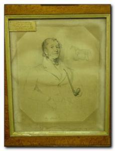 FRANCIS John Deffett 1815-1901,portrait of Captain Bowen Davies sitting ,19th century,Peter Francis 2008-07-15
