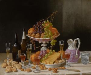 FRANCIS John F.,Still Life - Wine, Fruit, and Cheese (also known a,William Doyle 2023-05-03